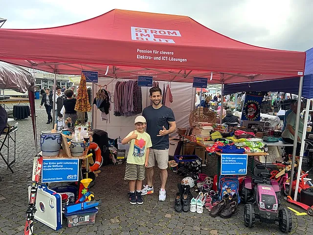 Flohmarktstand für einen guten Zweck