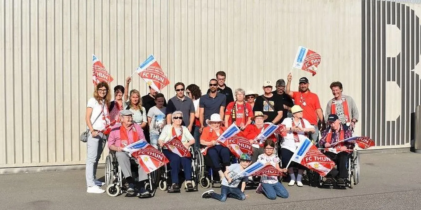 Besonderer Besuch beim Heimspiel des FC Thun