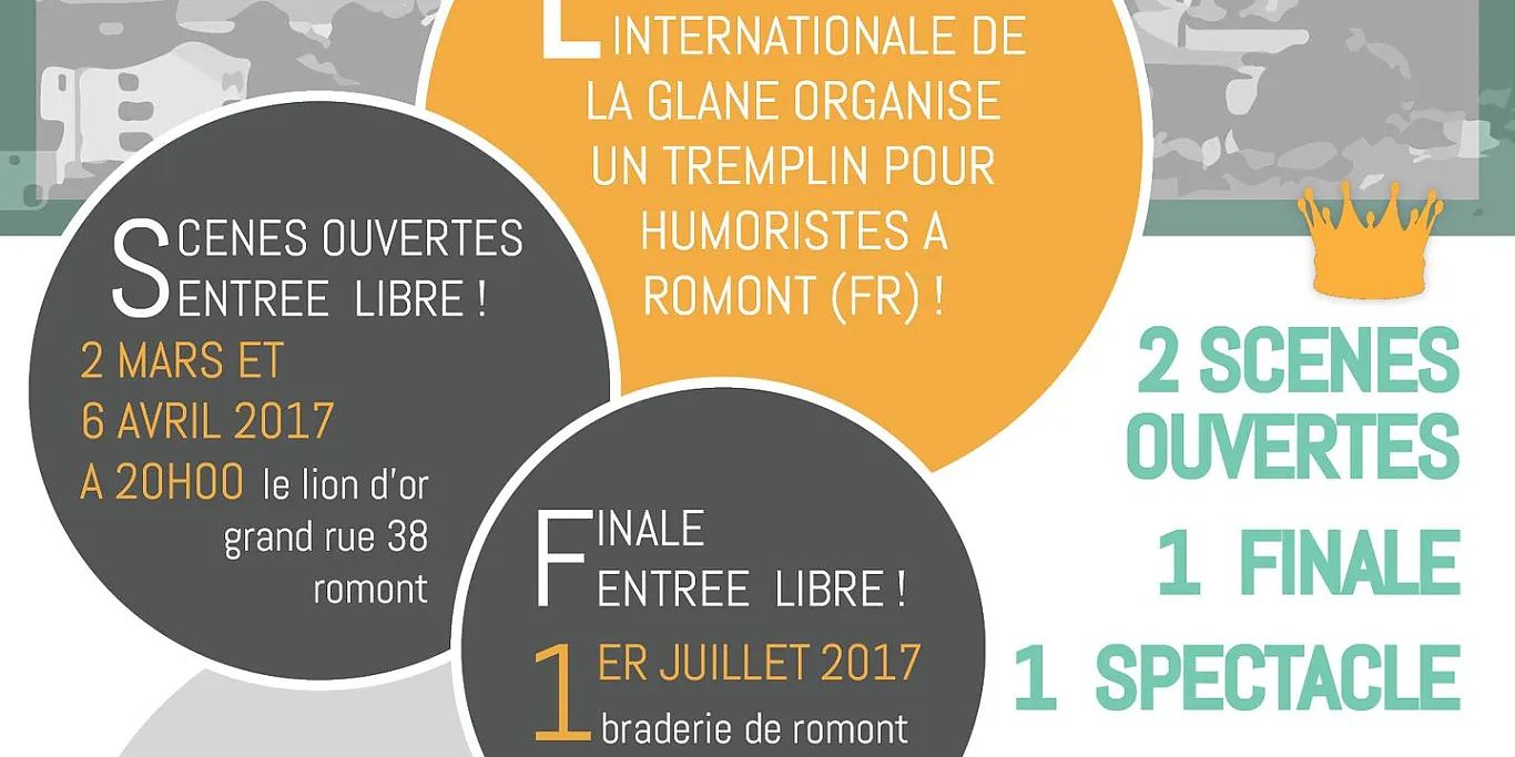 Tremplin artistique « Humour en Glâne » Tremplin artistique « Humour en Glâne »